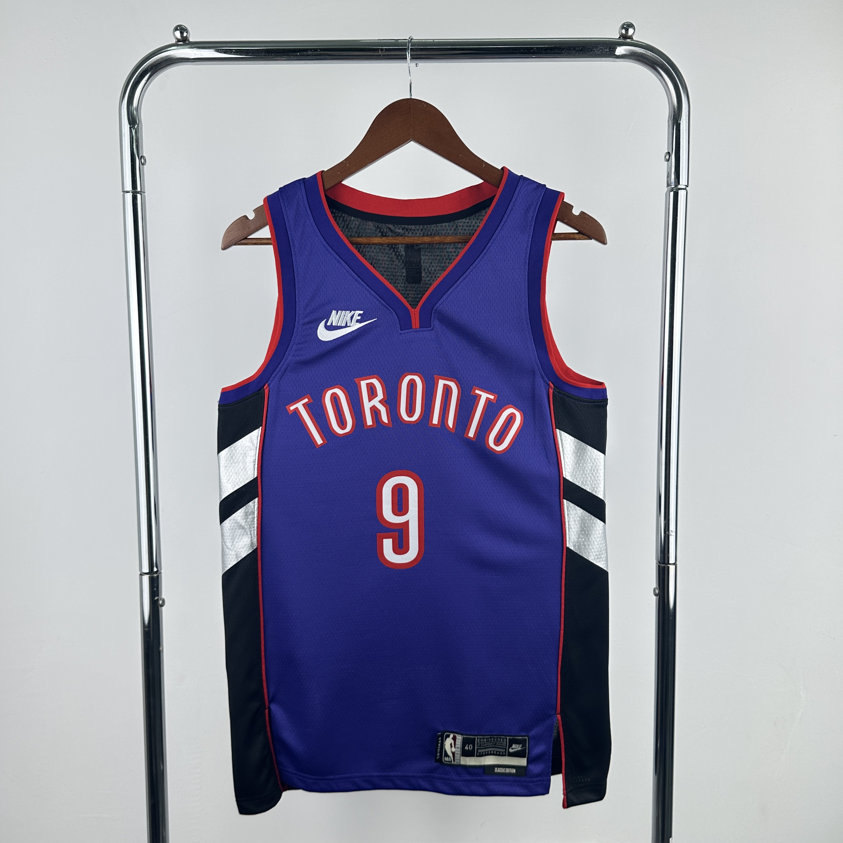 Men Toronto Raptors #9 Barrett Purple Throwback Season Nike 2025 NBA Jersey->->NBA Jersey